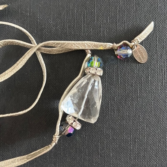 Rachel Abroms leather and semi precious stone wrap bracelet - Picture 2 of 3